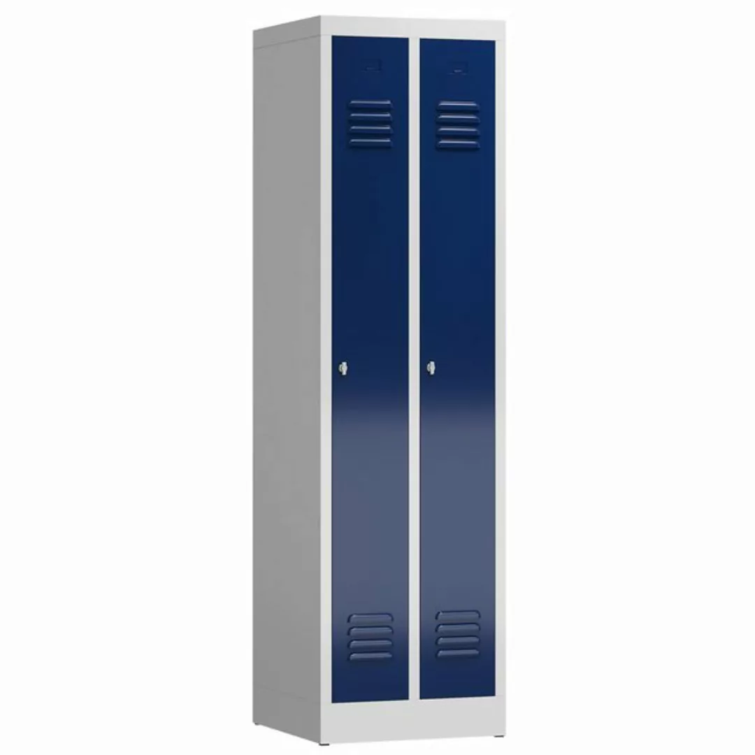 Steelboxx Spind ClassiX Garderobenschrank, 2 Abteile, 1800 x 500 x 500 mm günstig online kaufen