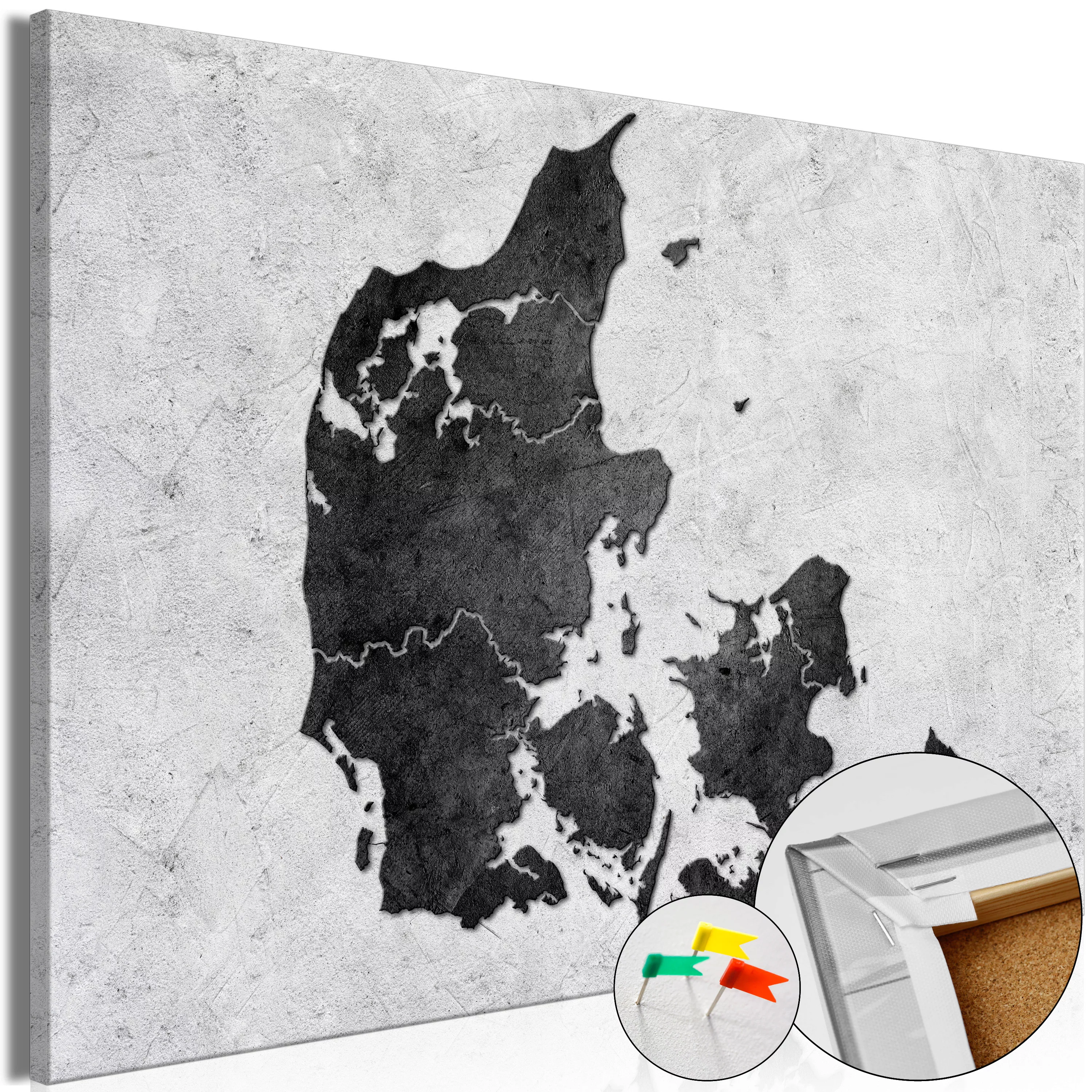 Korkbild - Stone Denmark [cork Map] günstig online kaufen