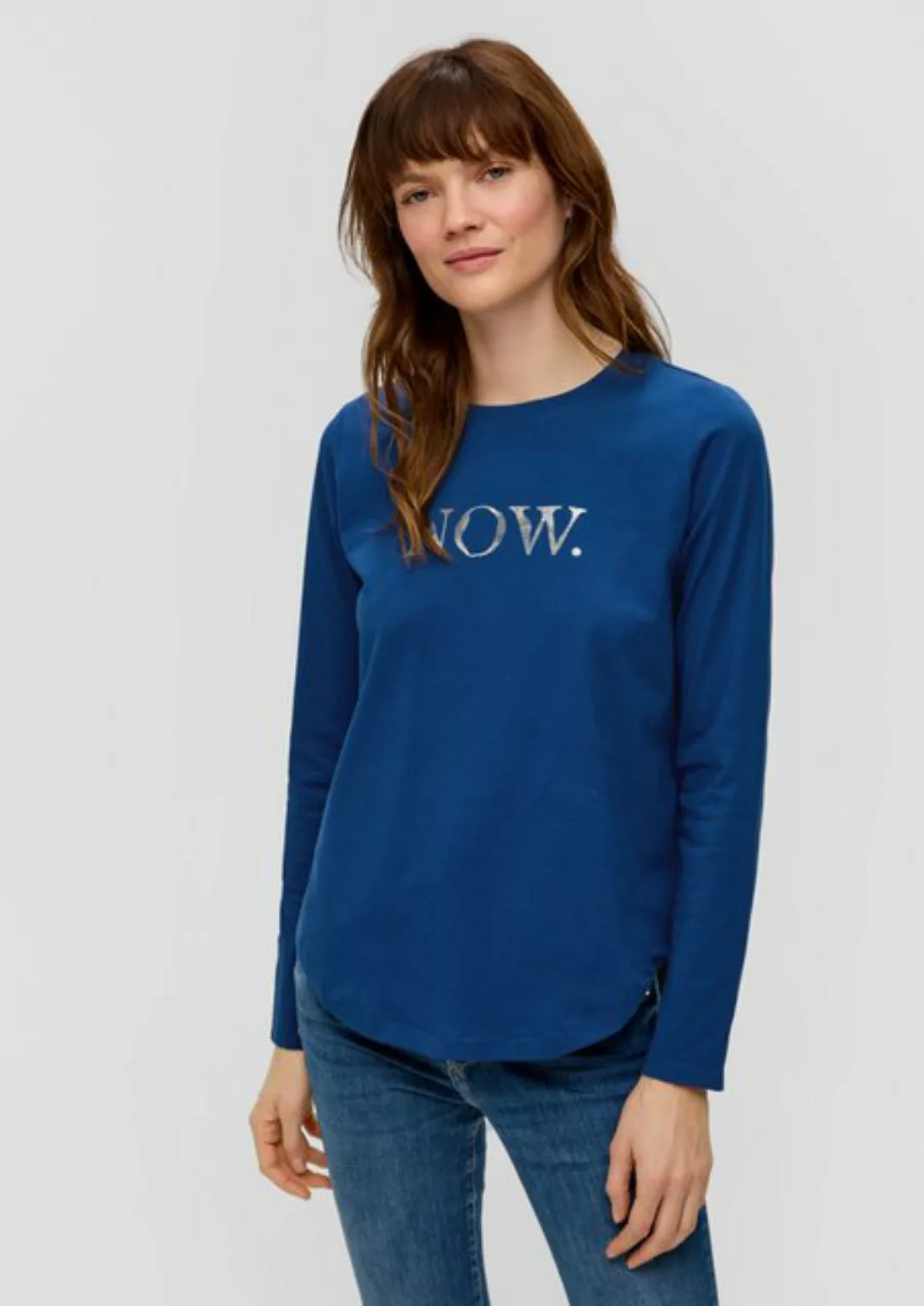 s.Oliver Langarmshirt Longsleeve mit Frontprint günstig online kaufen