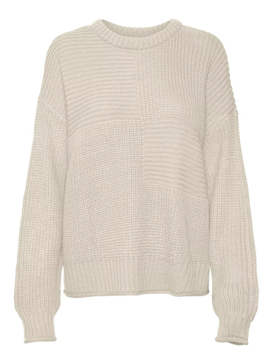 Vero Moda Strickpullover VMTHUNDER LS O-NECK LONG PULLOVER GA BF günstig online kaufen