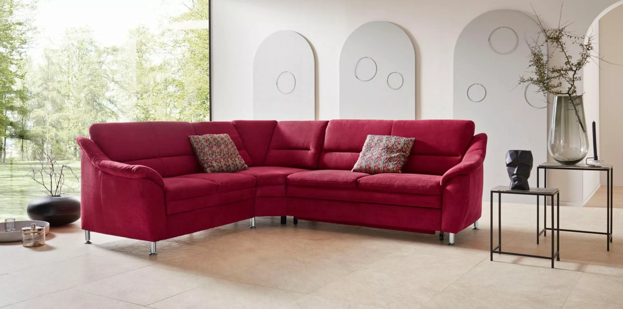 Places of Style Ecksofa "Cardoso L-Form", mit Trapezecke für mehr Sitzkomfo günstig online kaufen