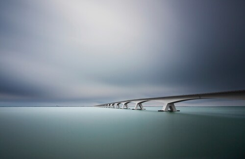 Papermoon Fototapete »Photo-Art ARTHUR VAN ORDEN, DIE UNENDLICHE BRÜCKE« günstig online kaufen