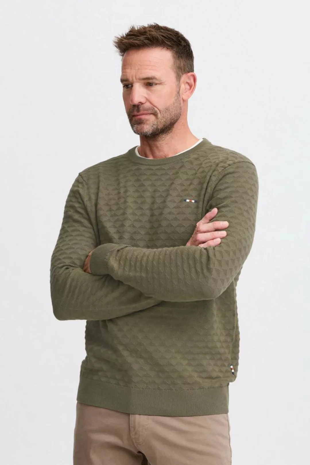 FQ1924 Strickpullover FQ1924 FQKYLE structure crewneck knit günstig online kaufen