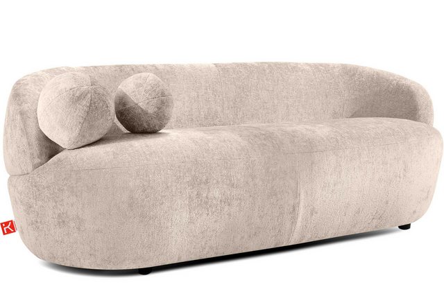 KONSIMO Sofa NELUM 3-Sitzer Sofa, Modern, organische Form, mit dekorativem günstig online kaufen