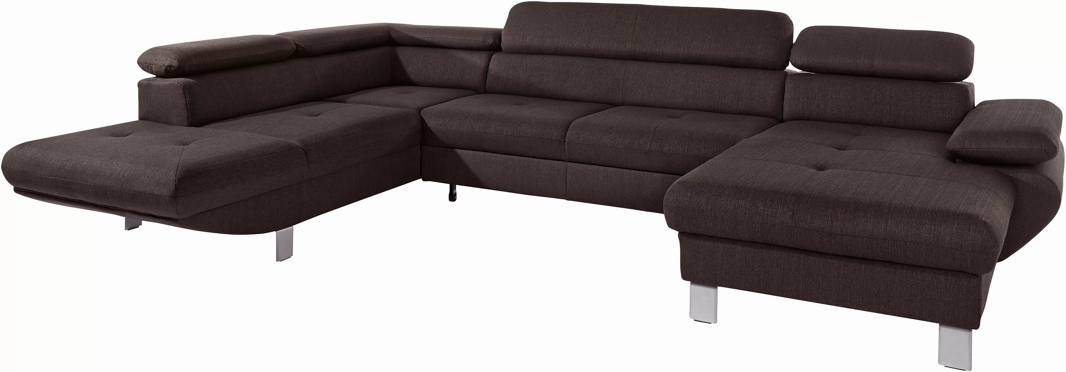 exxpo - sofa fashion Wohnlandschaft Vinci, wahlweise mit Bettfunktion, U-Fo günstig online kaufen