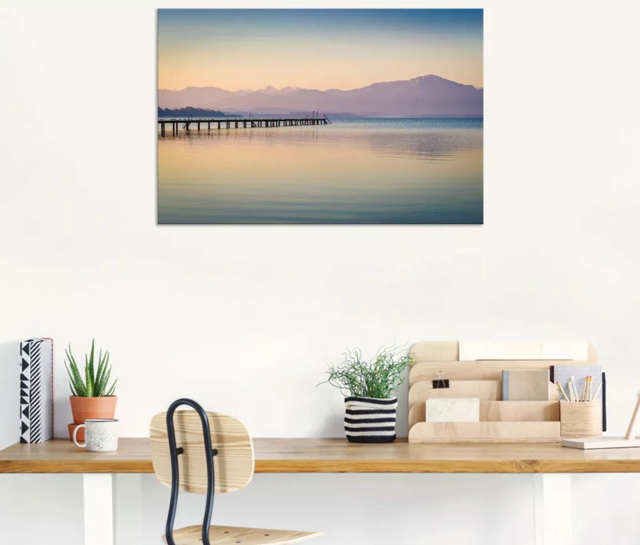 Artland Wandbild "Morgen am Chiemsee", Seebilder, (1 St.), als Alubild, Out günstig online kaufen