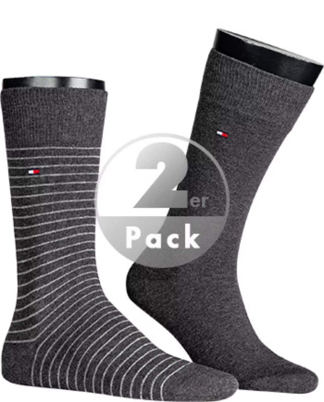 Tommy Hilfiger Small Stripe Classic Socken 2 Paare EU 43-46 Anthracite günstig online kaufen