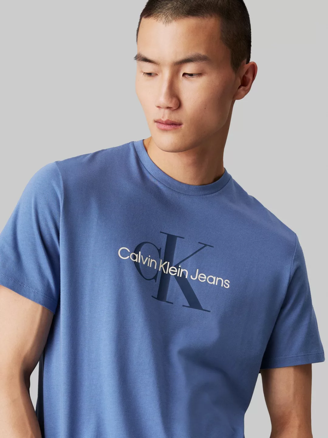 Calvin Klein Jeans T-Shirt SS Hero Monogram Tee 30S EU Opt mit Logodruck günstig online kaufen