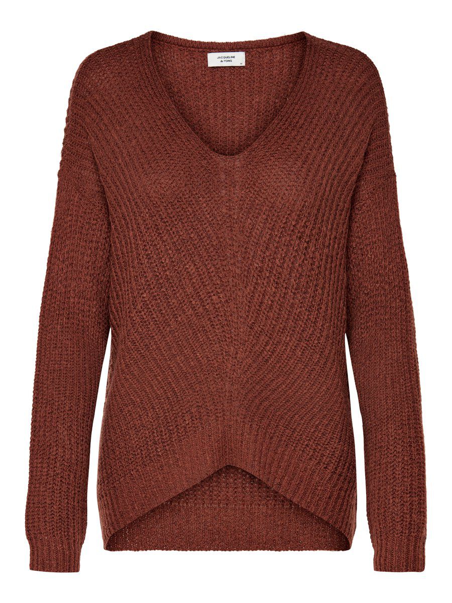 ONLY V-ausschnitt Strickpullover Damen Rot günstig online kaufen