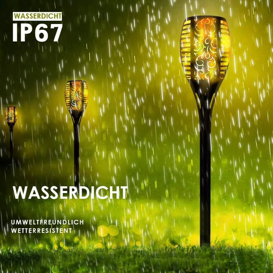 LETGOSPT LED Solarleuchte 4er-Pack Solar lampe, günstig online kaufen