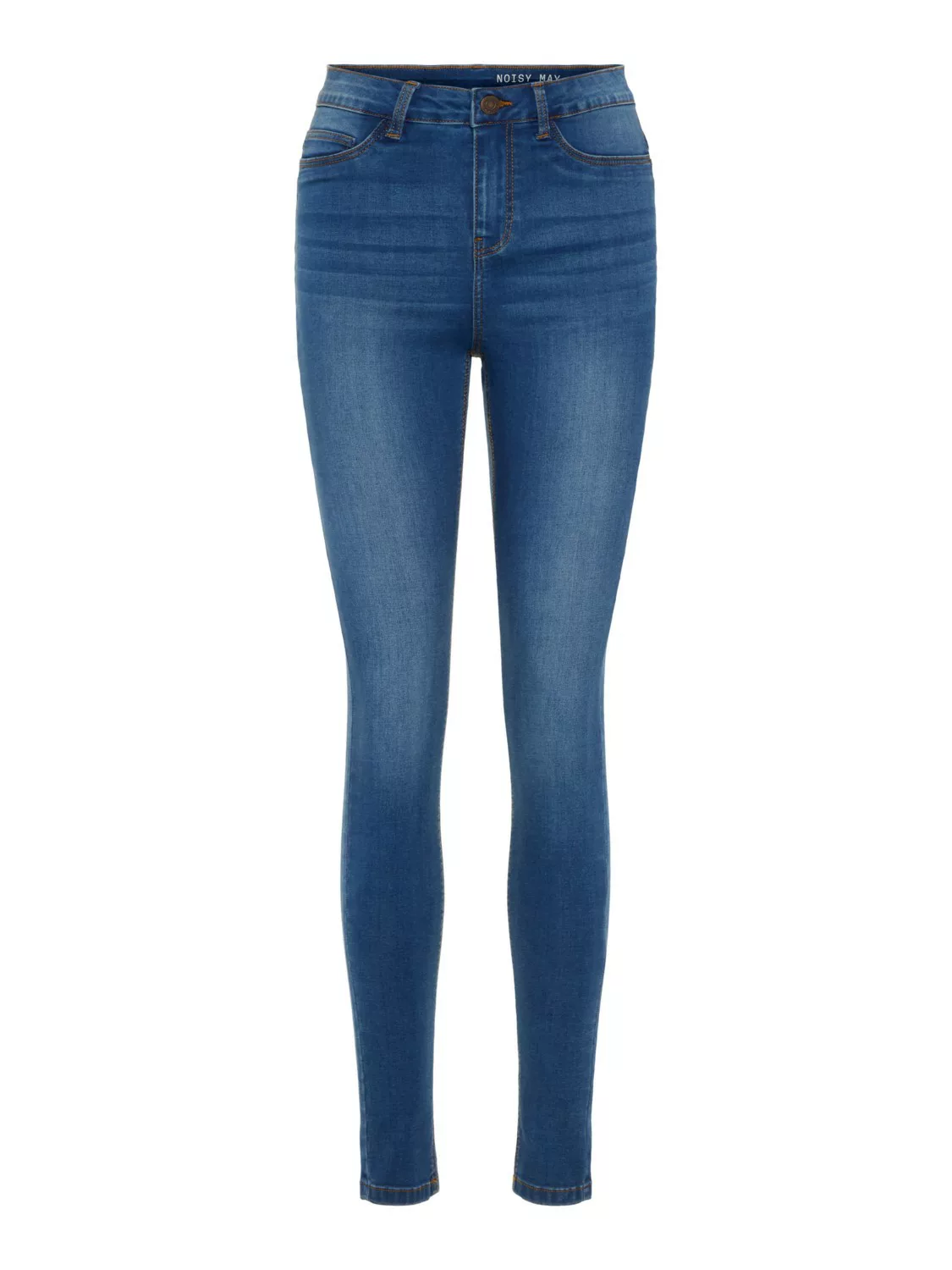 Noisy May Damen Jeans NMCALLIE HW SKINNY JEANS VI021MB - Skinny Fit - Blau günstig online kaufen