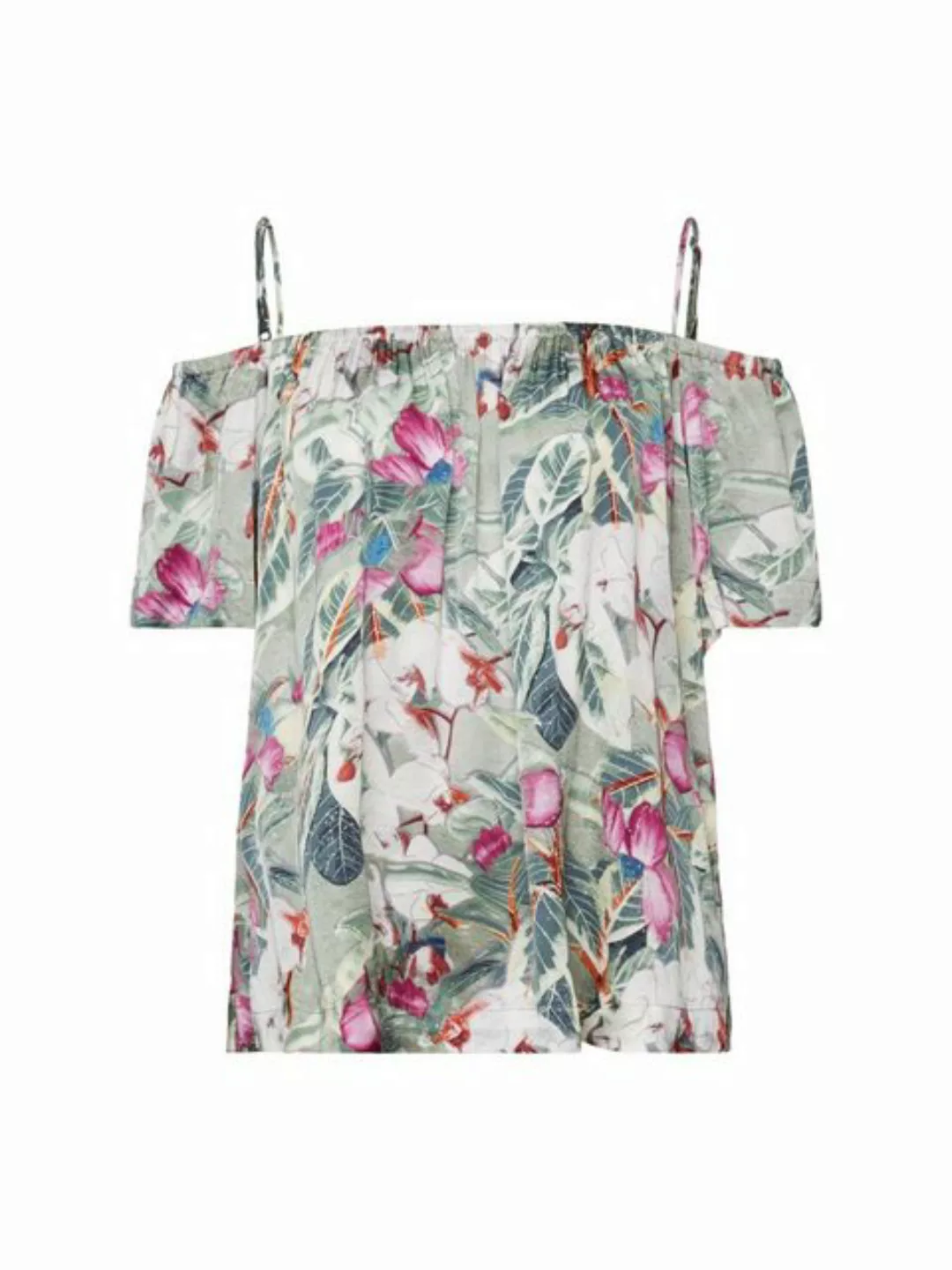 Esprit Collection Kurzarmbluse Schulterfreie Bluse mit Print günstig online kaufen