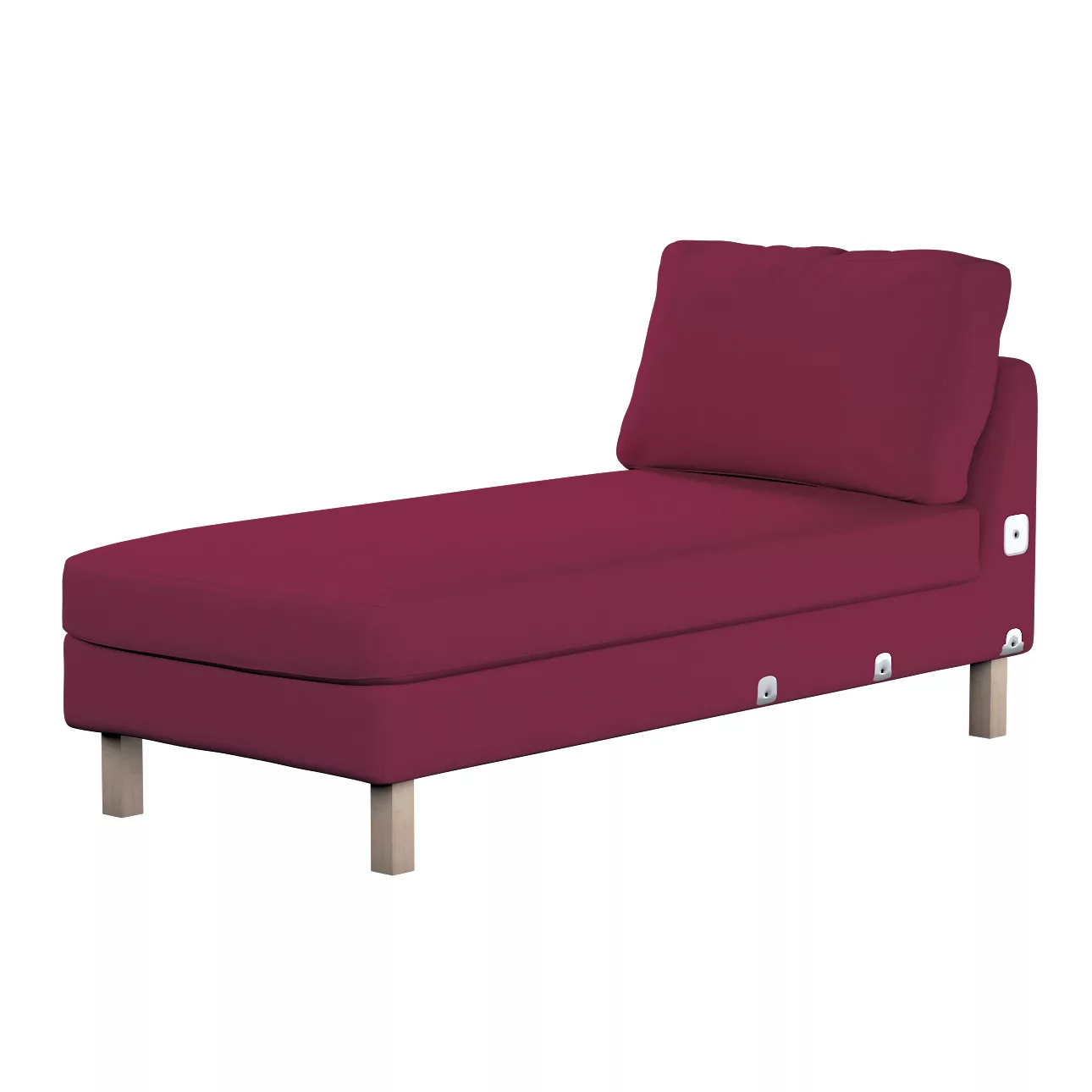 Bezug für Karlstad Recamiere Zustellsofa, kurz, pflaume , Bezug für Karlsta günstig online kaufen