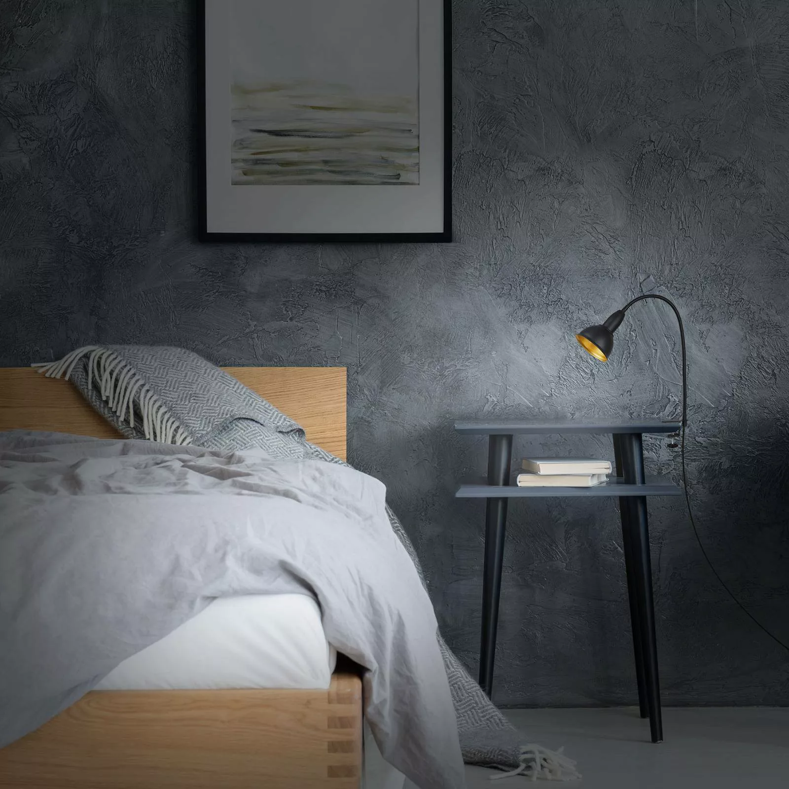 Klemmleuchte Hygge Comfort light Retro, schwarz günstig online kaufen