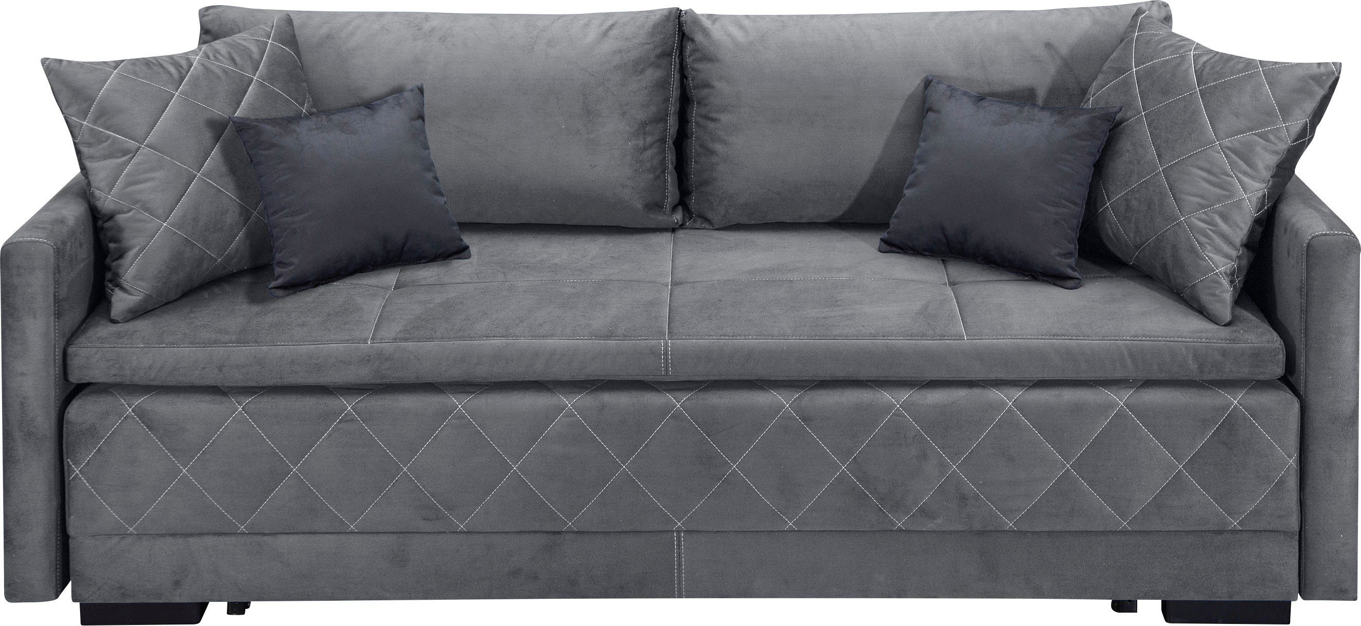 INOSIGN Schlafsofa "Potsdam", mit Boxspringaufbau, Bettfunktion & Bettkaste günstig online kaufen