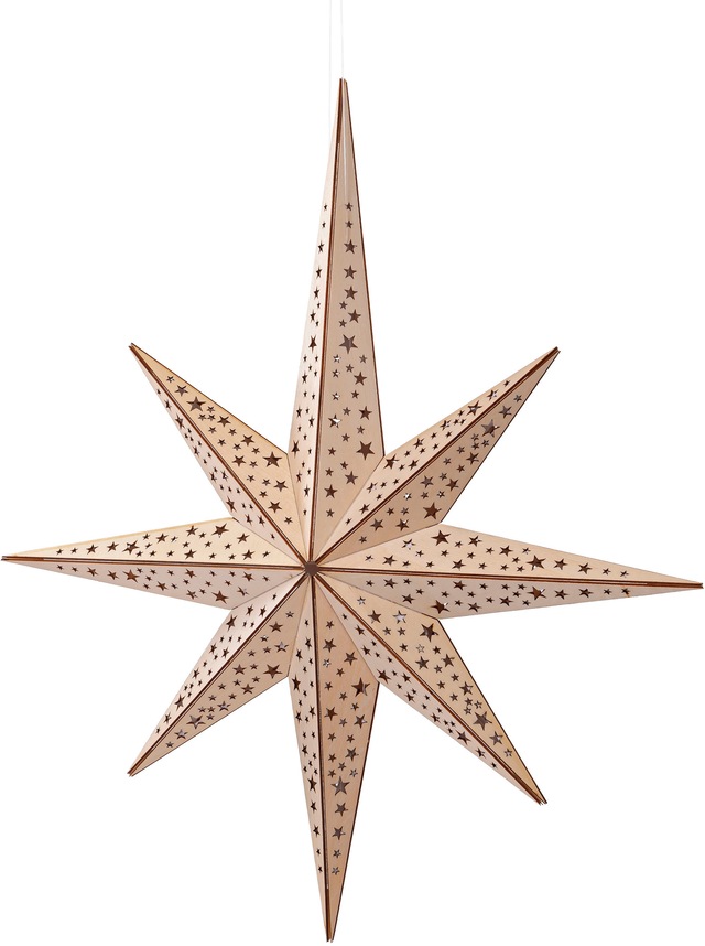 IC Winterworld LED Stern »Holzdeko mit Sternenmuster, Weihnachtsdeko, Dekos günstig online kaufen