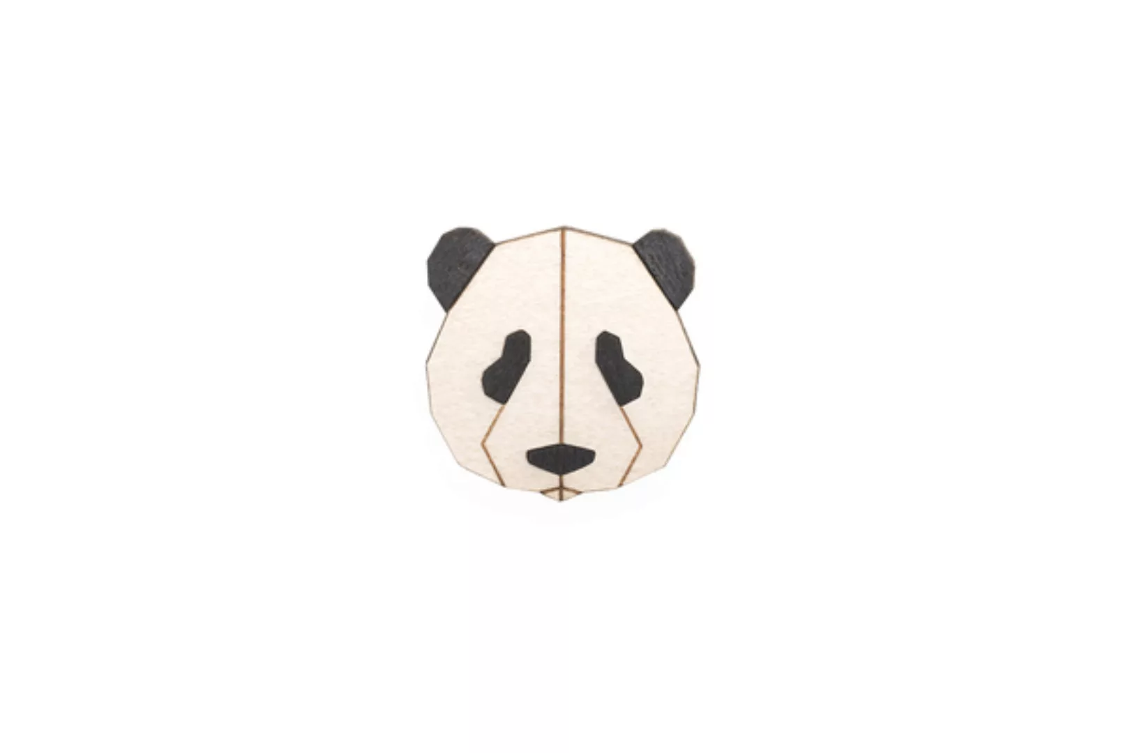 Brosche Aus Holz - Panda | Mode Schmuck günstig online kaufen