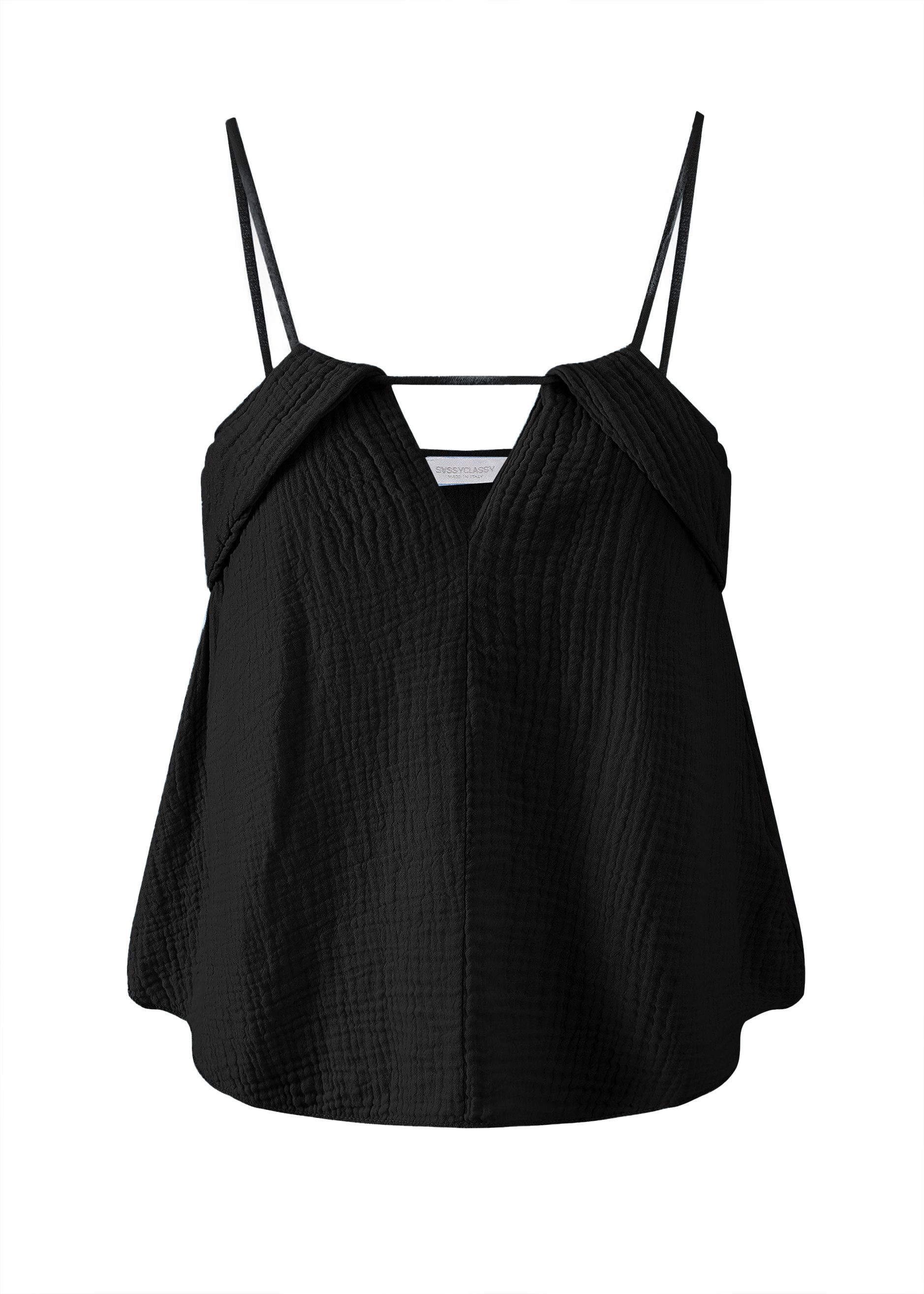 SASSYCLASSY Trägertop Feminines Musselin Top aus günstig online kaufen