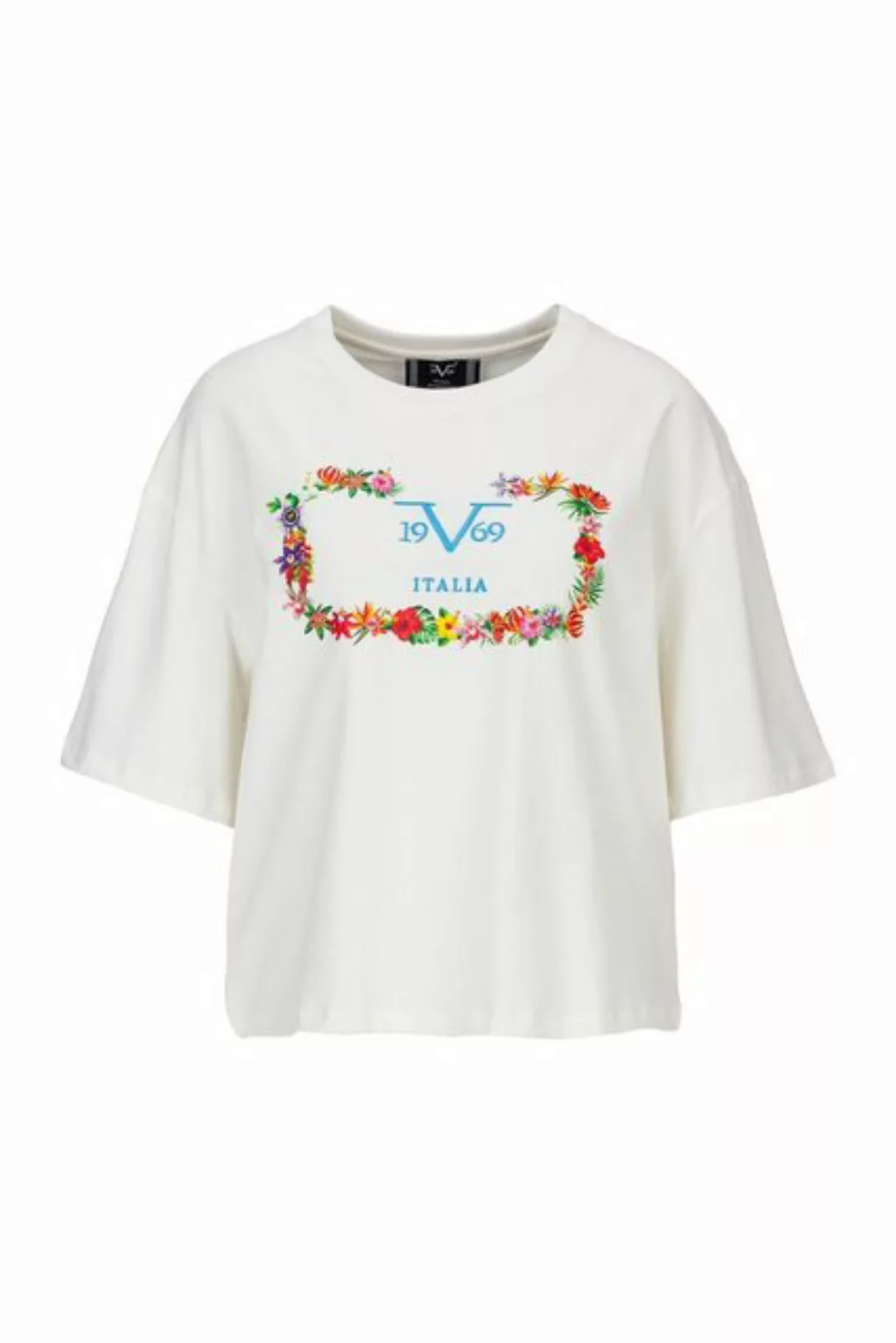 19V69 Italia by Versace Oversize-Shirt TRAUDE Damen Oversize Shirt mit Blum günstig online kaufen