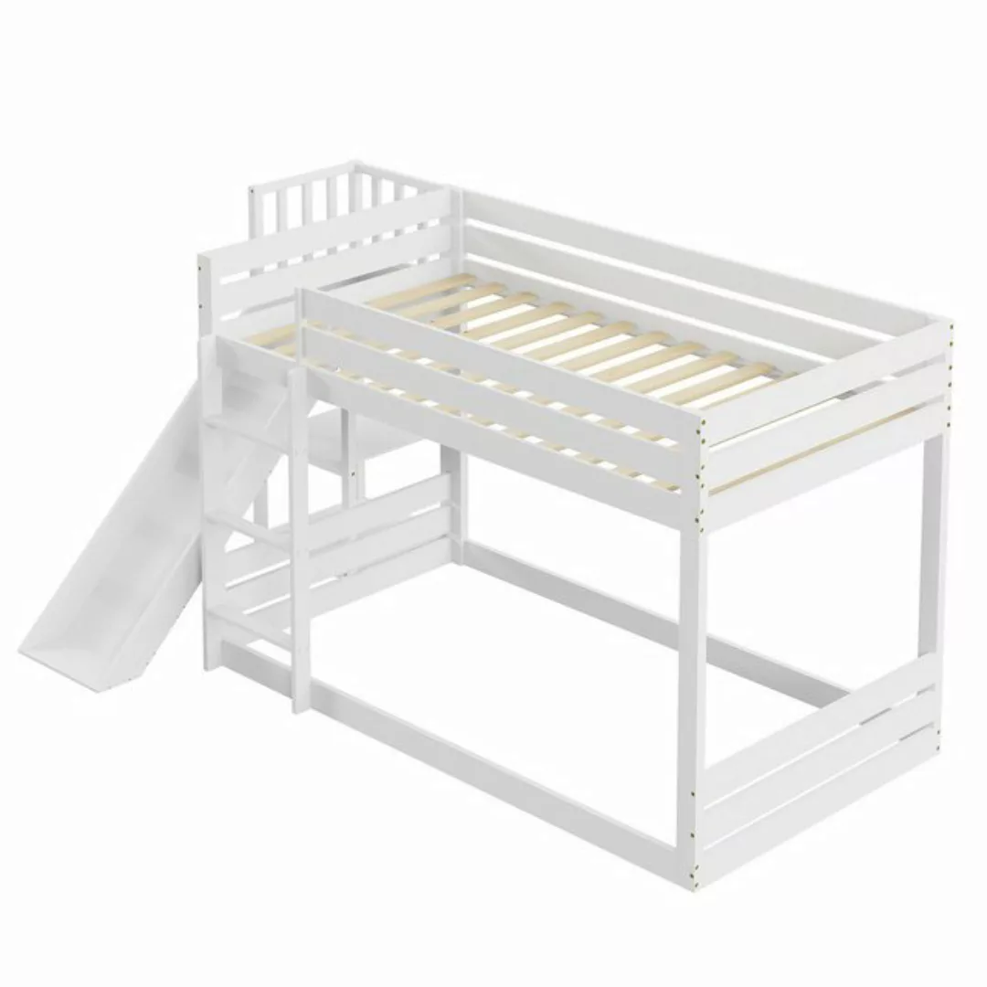 MODFU Etagenbett Kinderbett, Bett aus Kiefernholz 90x200 cm (mit Leiter und günstig online kaufen
