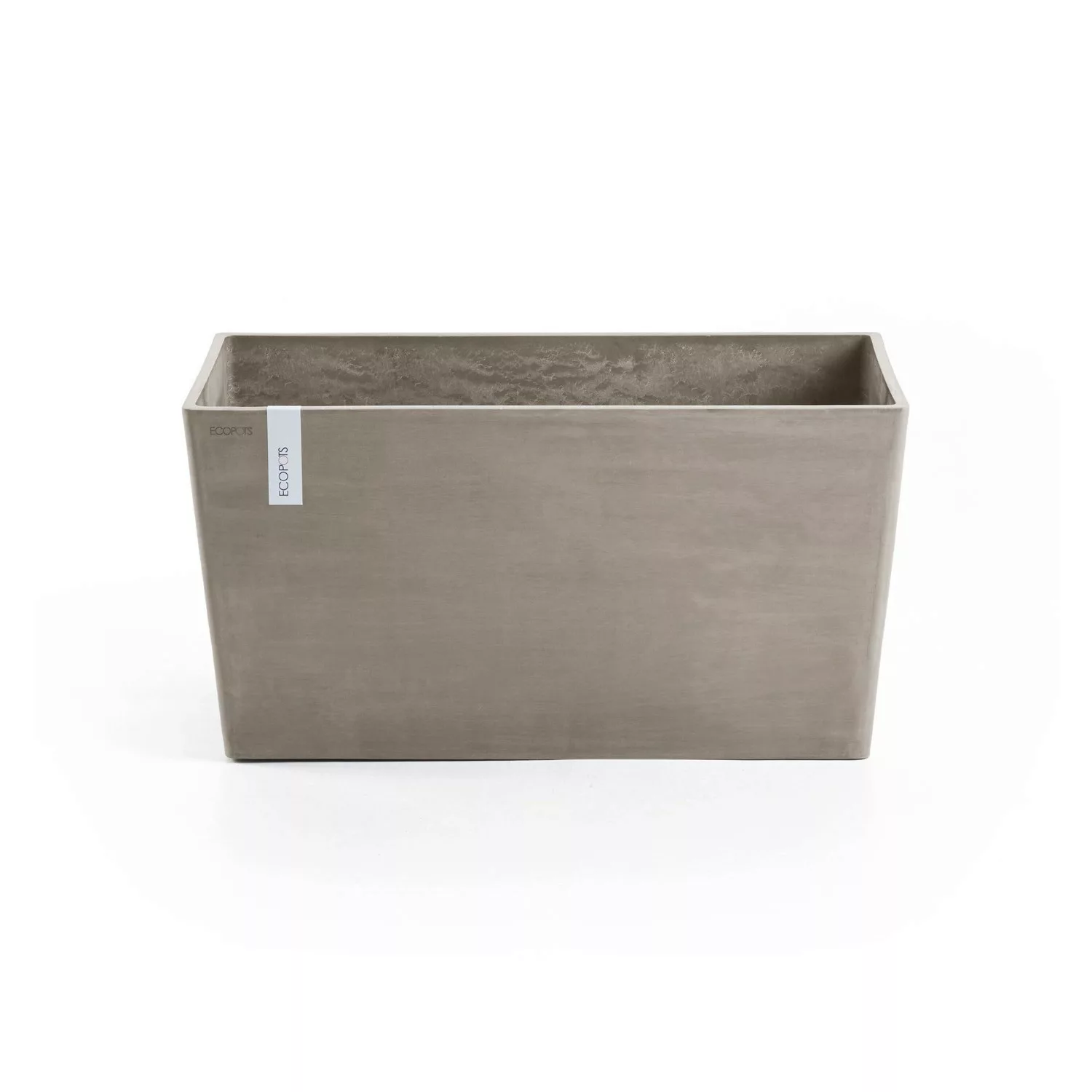 Ecopots Pflanztopf Paris Braungrau 60 cm 26 cm x 40 cm günstig online kaufen