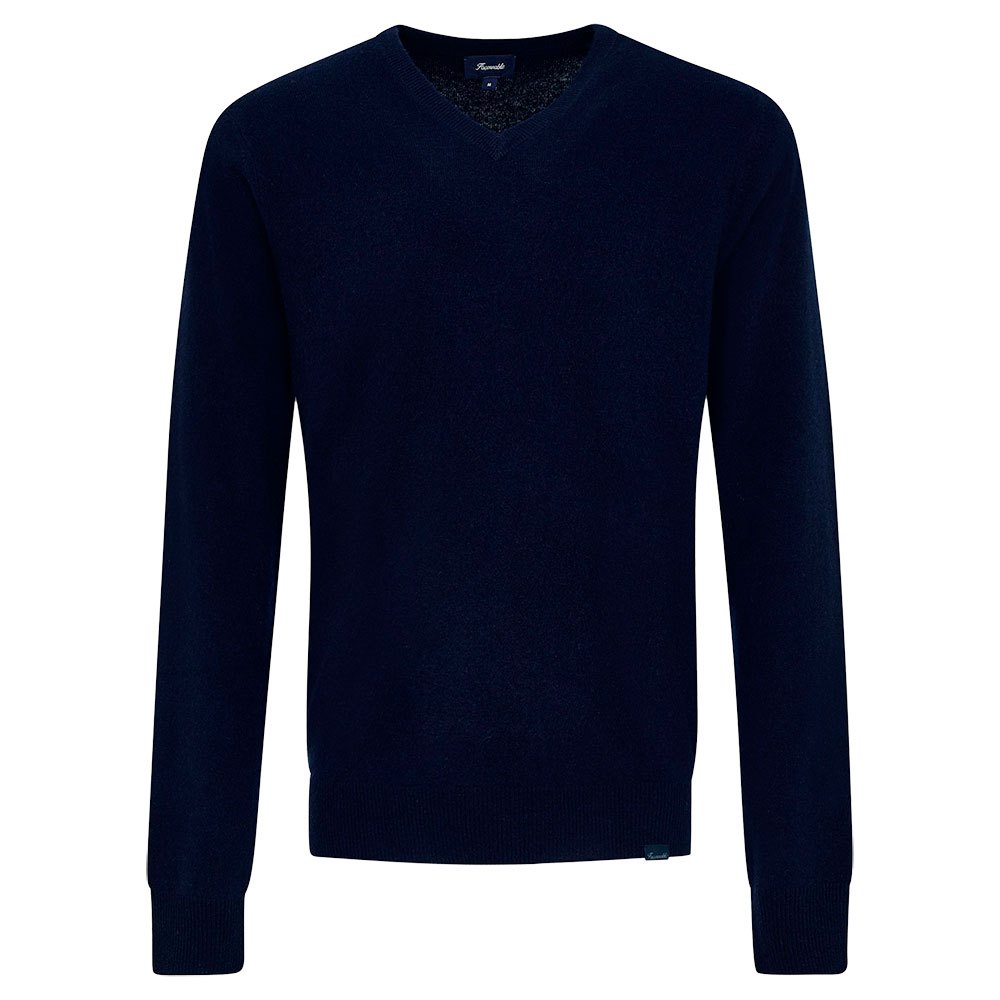 FaÇonnable Cash 12gg V-ausschnitt Sweater M Marine günstig online kaufen