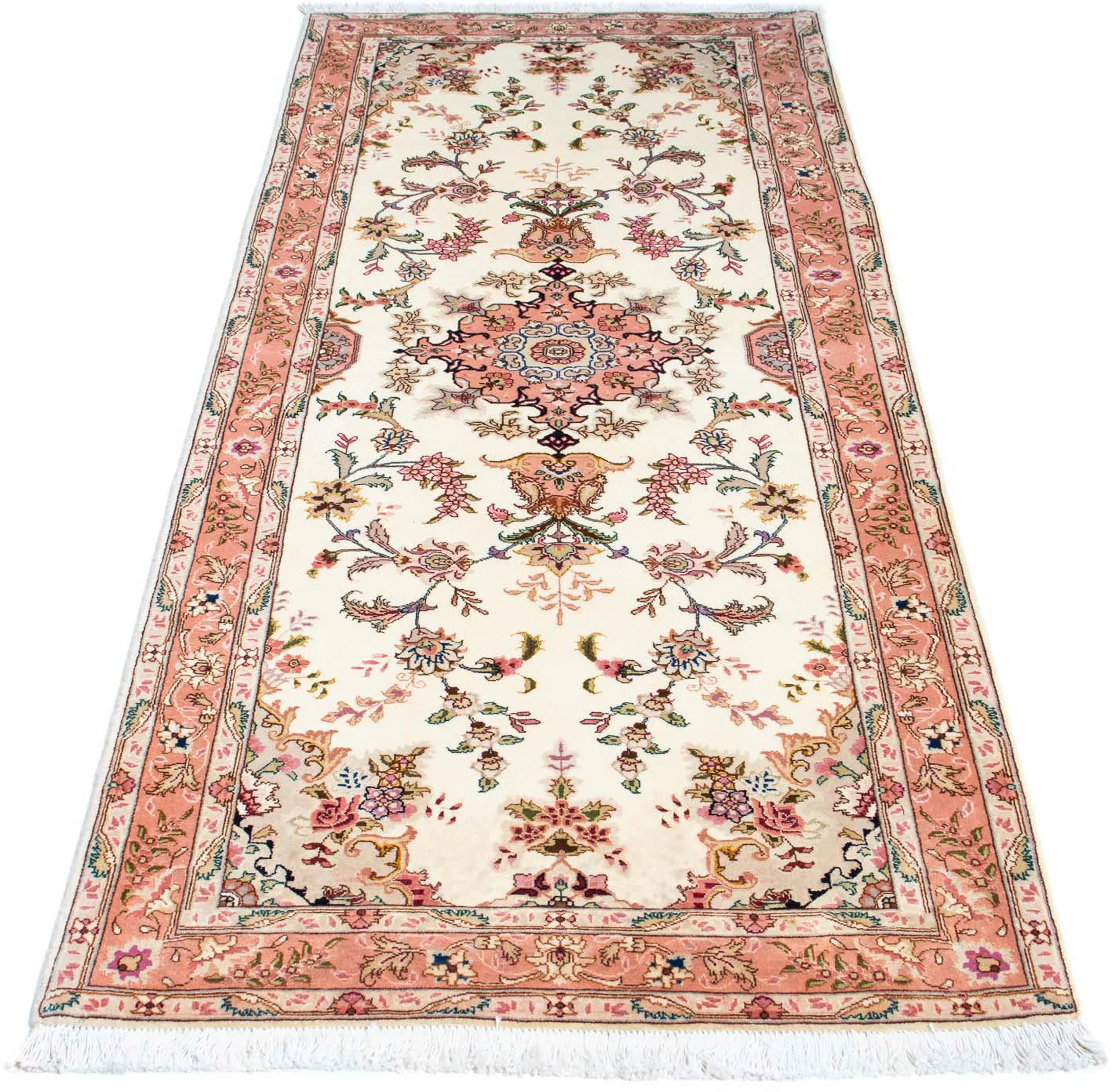 morgenland Orientteppich »Perser - Täbriz - Royal - 212 x 82 cm - beige«, r günstig online kaufen