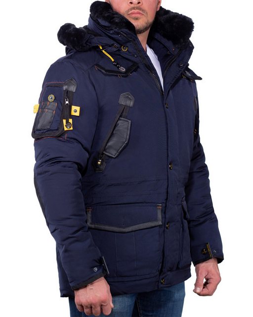 Geographical Norway Winterjacke Herren Kapuzen Jacke baacrobate Navy XXL Ou günstig online kaufen