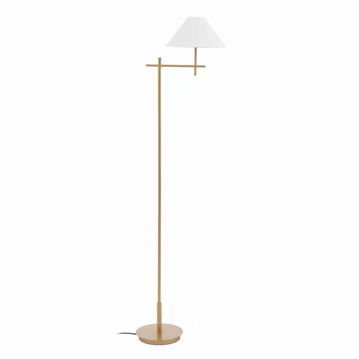 Stehlampe 43 X 30 X 132 Cm Synthetische Stoffe Gold Metall günstig online kaufen