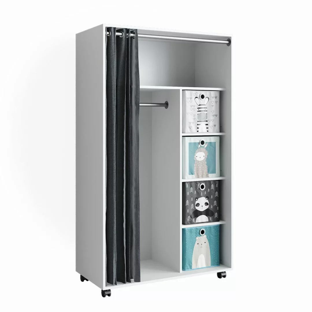 Vicco Kleiderschrank Doros, Weiß, 100 x günstig online kaufen