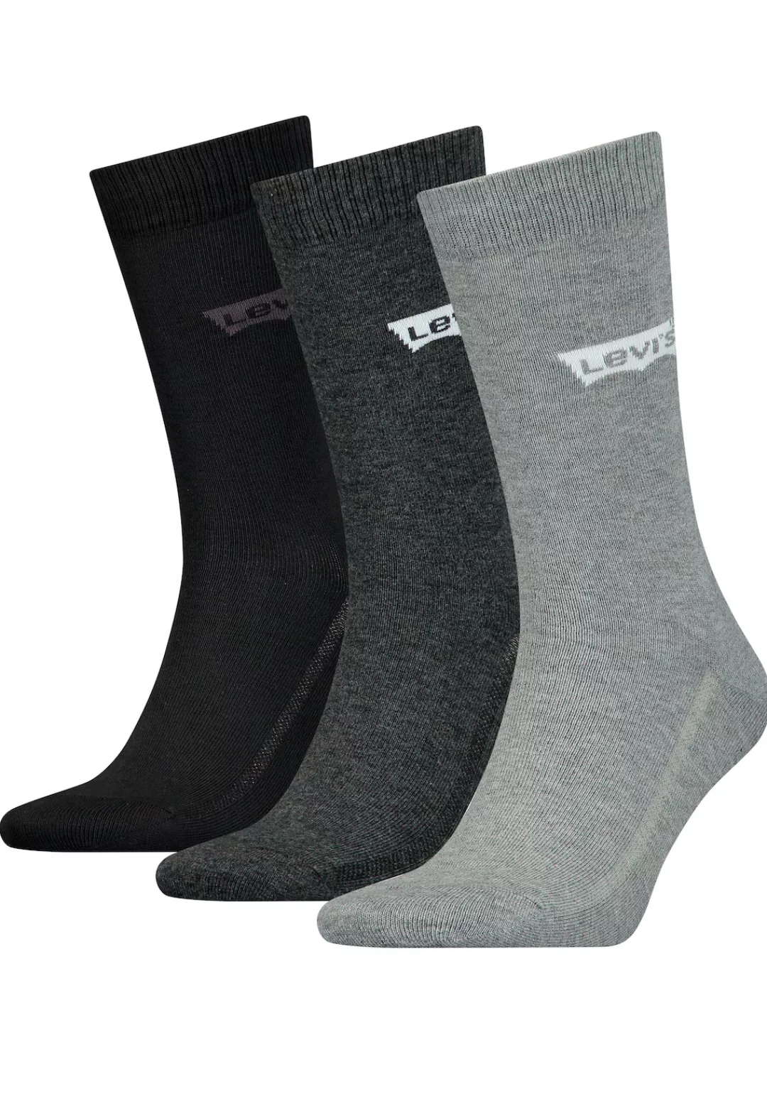 Levis Socken "LEVIS REGULAR CUT BW LOGO RECYCL CO 3P", (Packung, 3 Paar, 2e günstig online kaufen