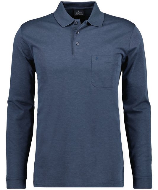 RAGMAN Langarm-Poloshirt günstig online kaufen