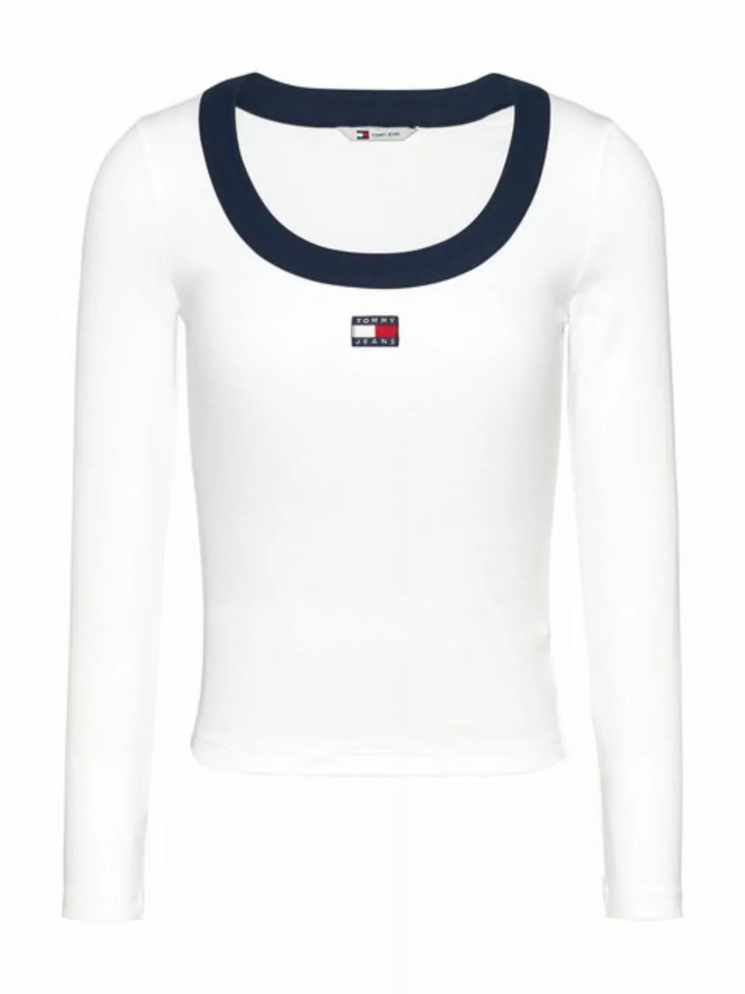 Tommy Jeans Langarmshirt, mit Kontrast-Detail, Logo-Badge günstig online kaufen