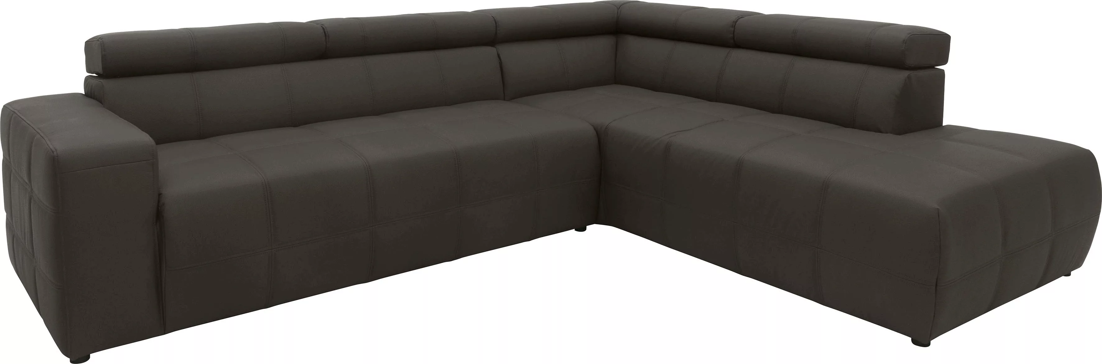 DOMO collection Ecksofa »Brandon L-Form, auch in Leder«, inklusive Kopfteil günstig online kaufen