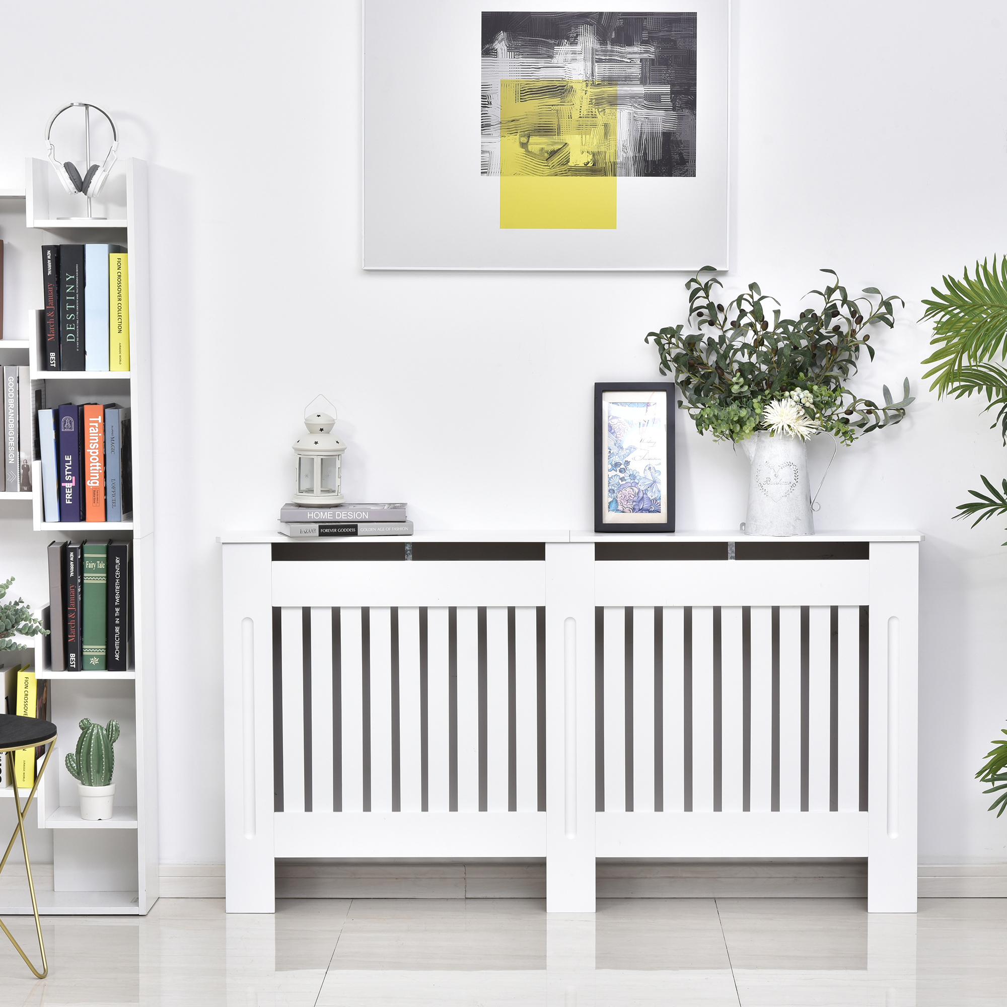 HOMCOM Heizkörperverkleidung Heizkörperabdeckung 152x19x81 cm, stilvolle He günstig online kaufen