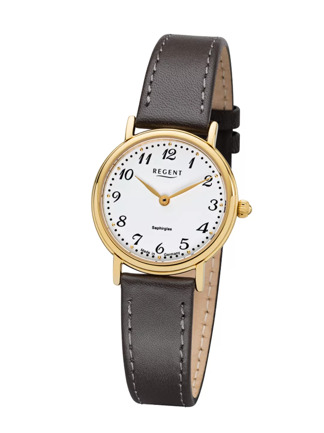 Regent Armbanduhr klassisch goldfarben GM-1603 Damenuhr günstig online kaufen