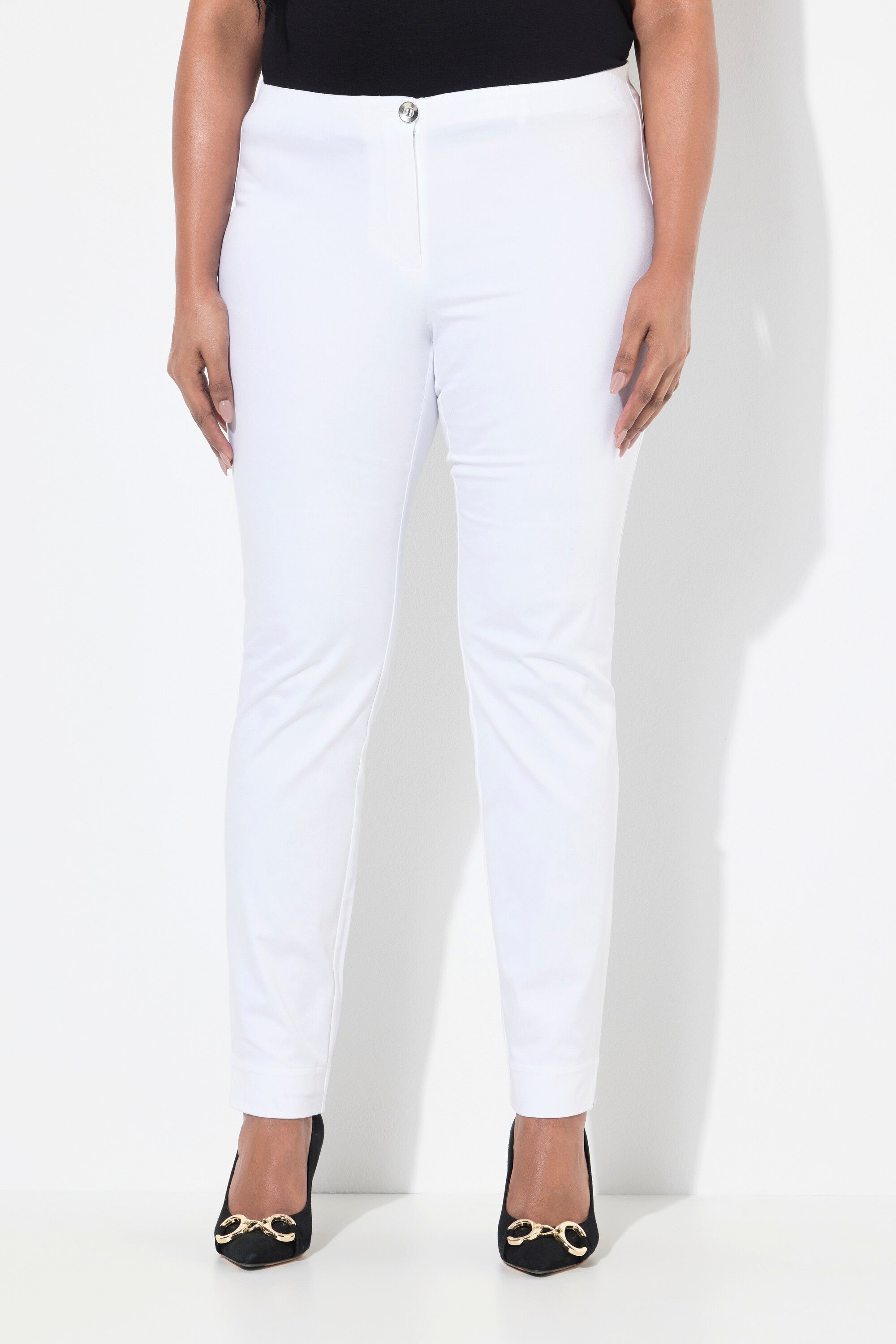 Ulla Popken Chinohose Chino-Hose Slim Elastikbund günstig online kaufen