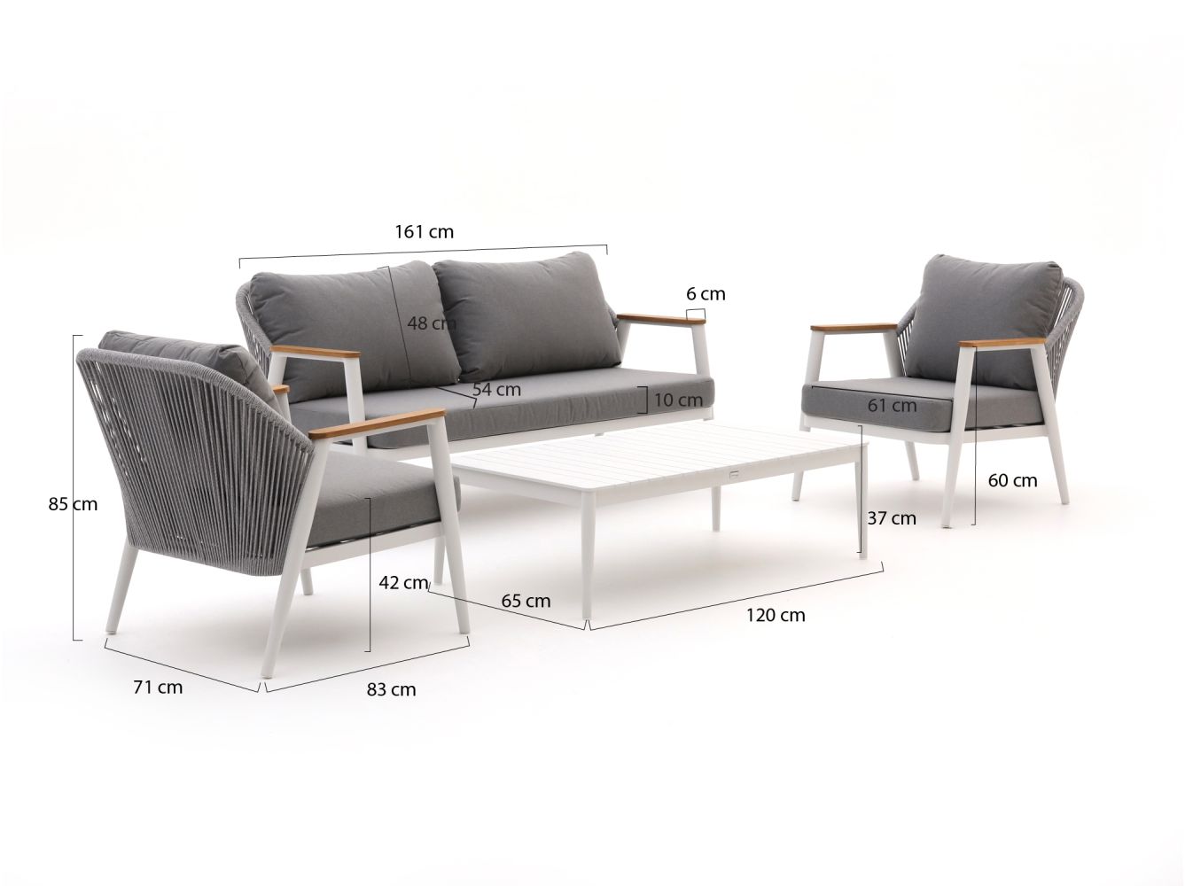 Bellagio Florentina Sessel-Sofa Lounge-Set 4-teilig günstig online kaufen