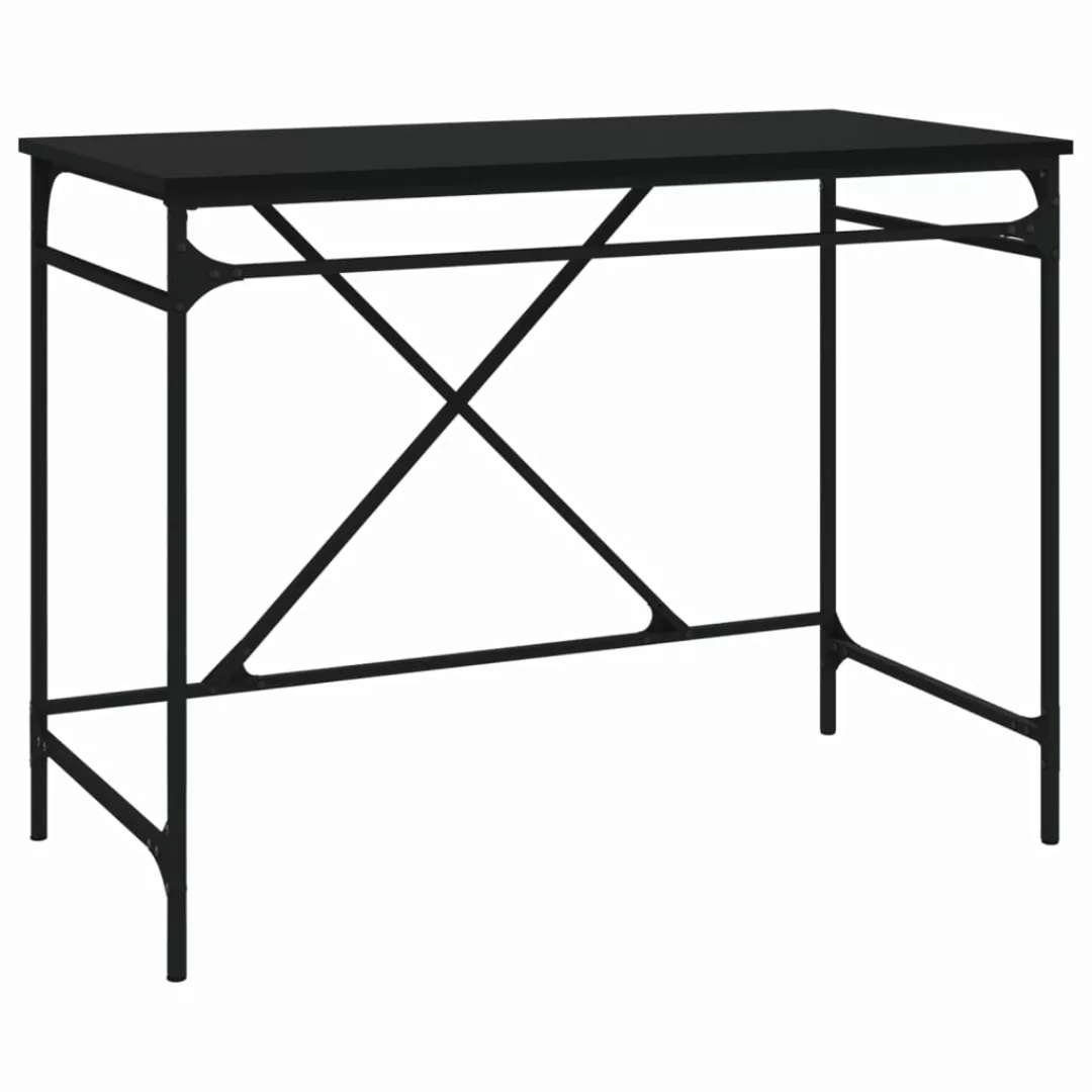 Vidaxl Schreibtisch Schwarz 100x50x75 Cm Holzwerkstoff Und Eisen günstig online kaufen