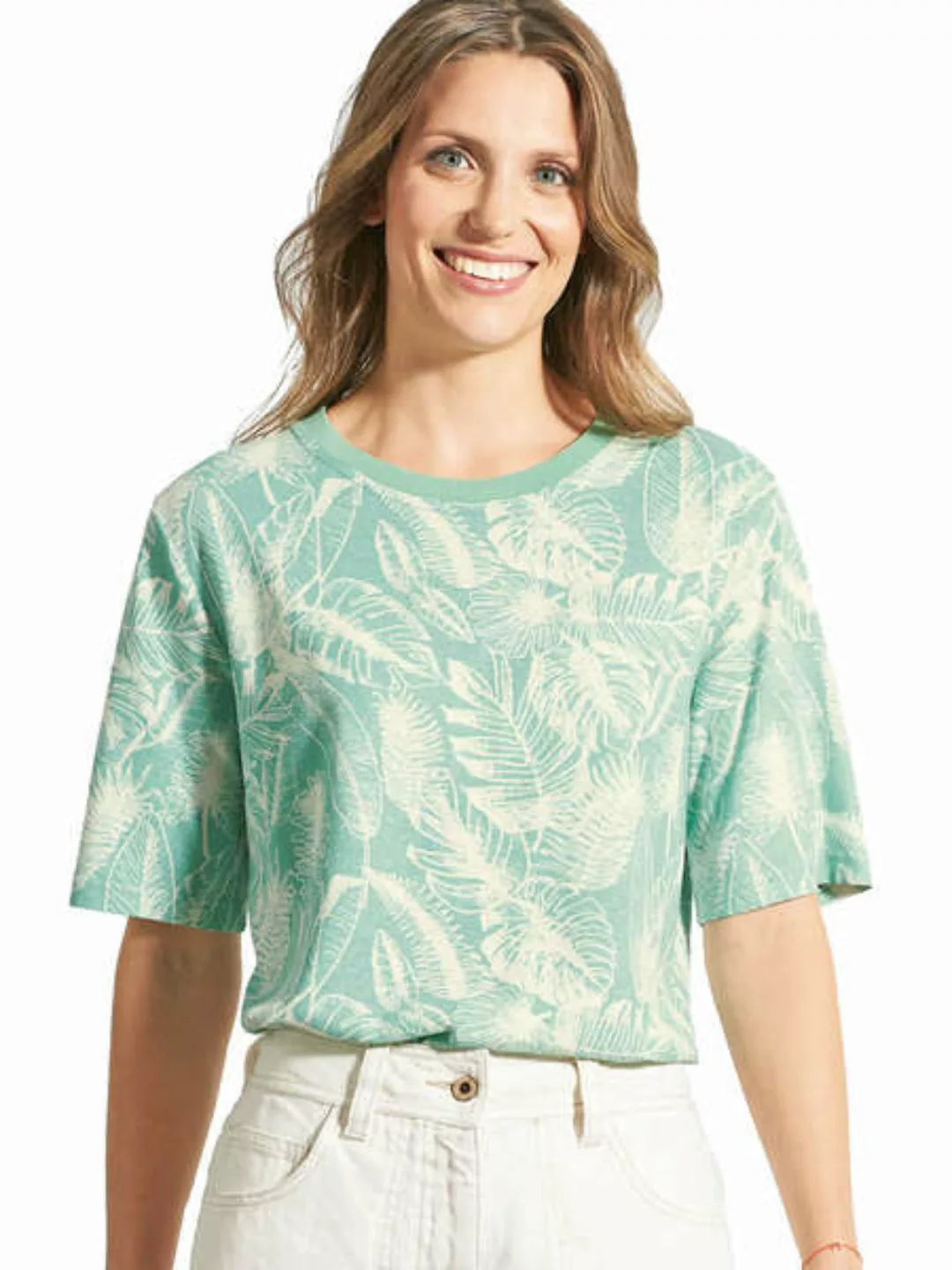 Damen Halbarm T-shirt Hanf/bio-baumwolle günstig online kaufen