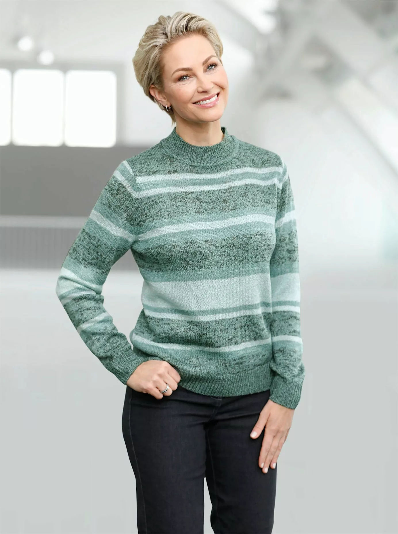 Classic Basics Stehkragenpullover "Pullover" günstig online kaufen