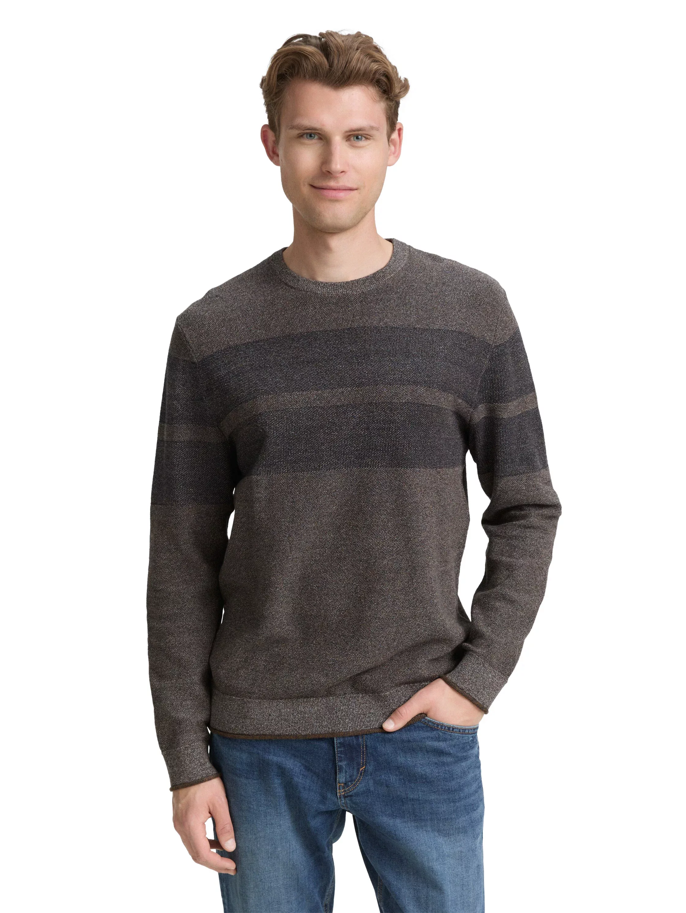 TOM TAILOR Strickpullover, im Streifen-Look günstig online kaufen