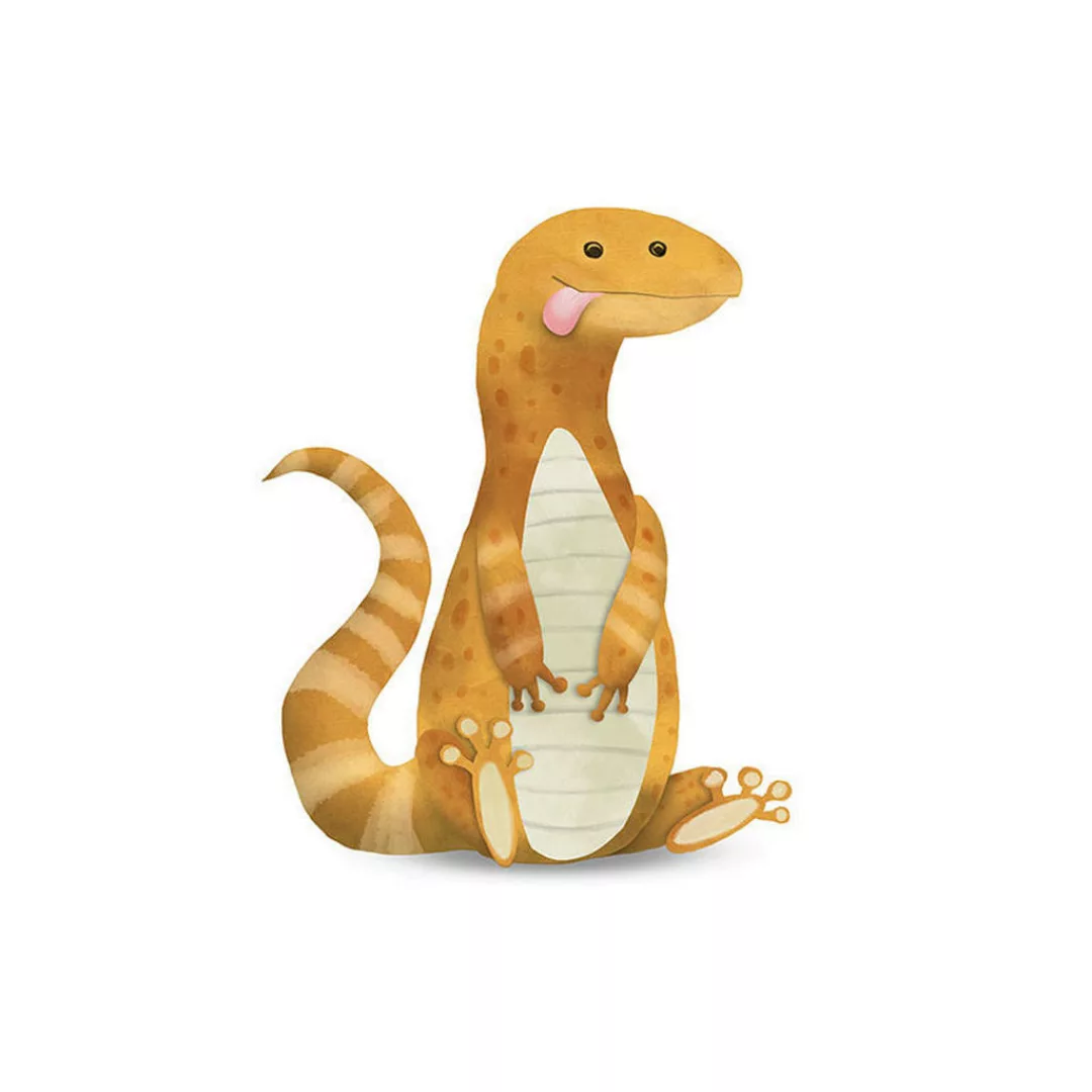 KOMAR Wandbild - Cute Animal Lizard - Größe: 50 x 70 cm mehrfarbig Gr. one günstig online kaufen
