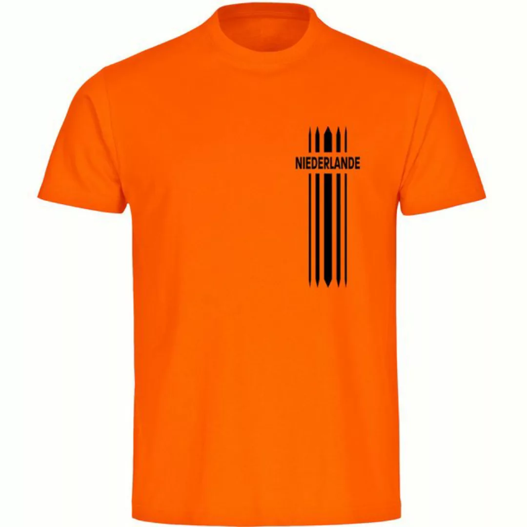 multifanshop T-Shirt Herren Niederlande - Streifen - Männer günstig online kaufen