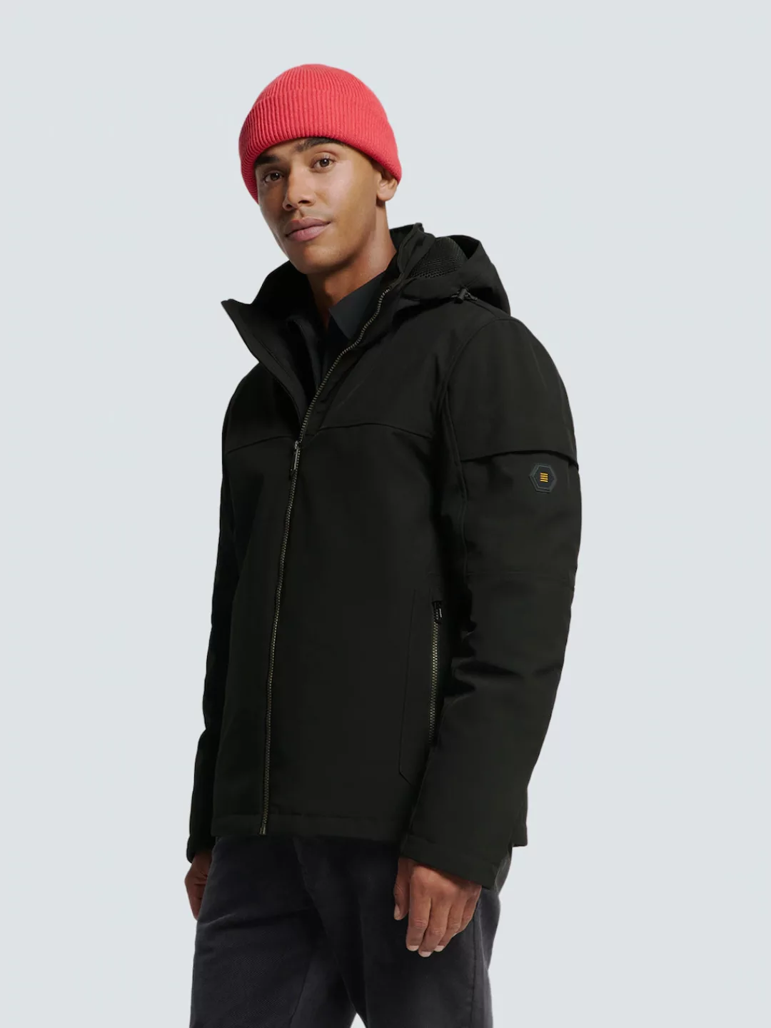 NO EXCESS Softshelljacke "No Excess Softshell-Kapuzenjacke" günstig online kaufen