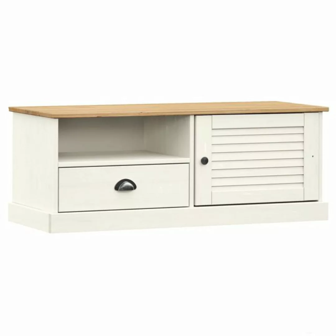 vidaXL TV-Schrank TV-Schrank VIGO Weiß 106x40x40 cm Massivholz Kiefer günstig online kaufen