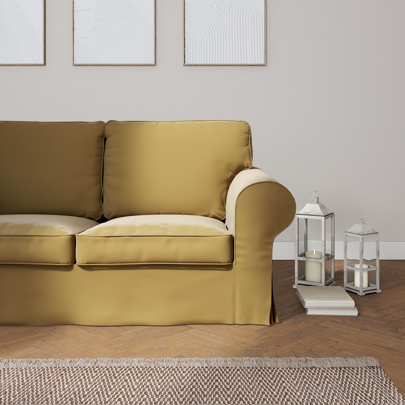 Bezug für Ektorp 2-Sitzer Schlafsofa ALTES Modell, hellbraun, Sofabezug Ekt günstig online kaufen