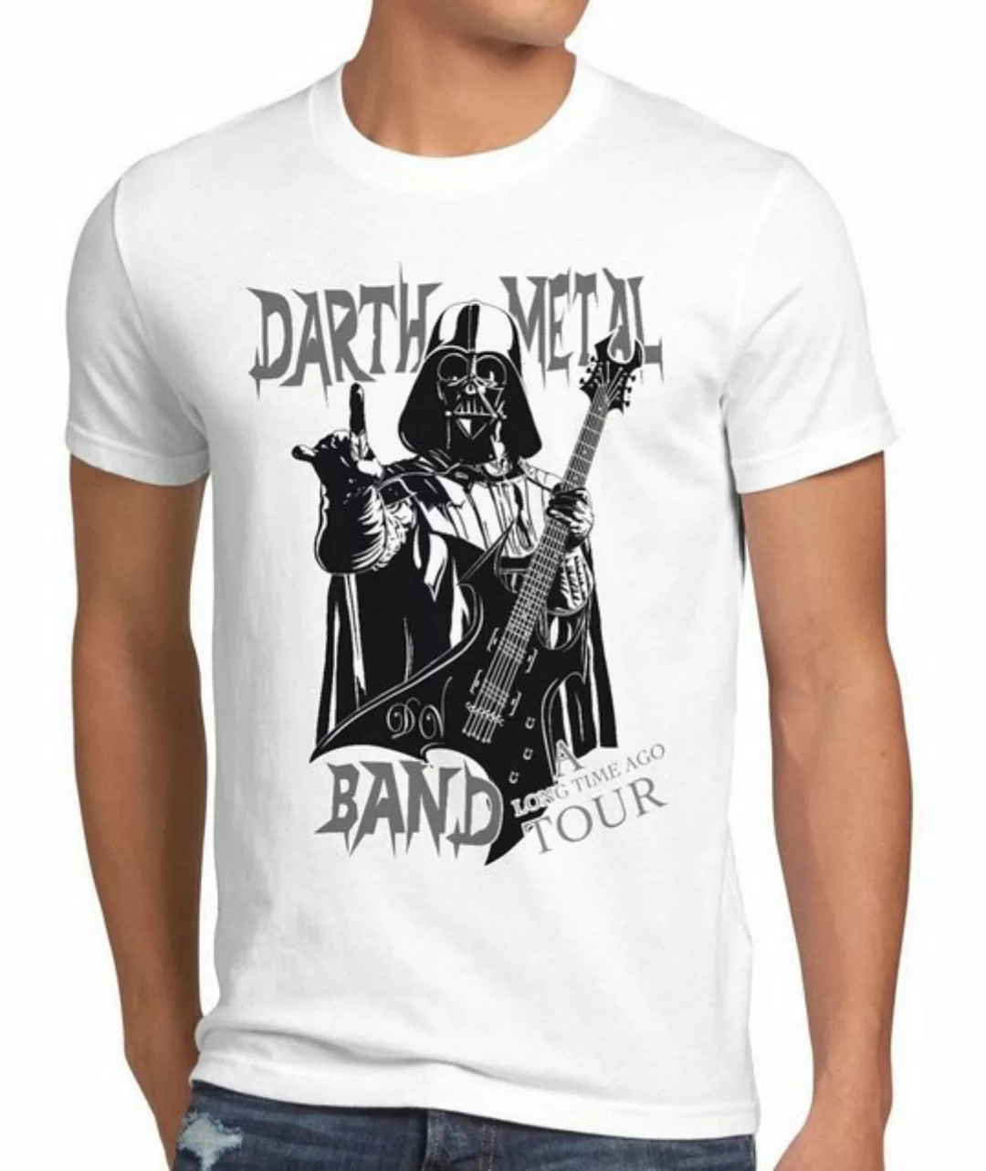 Print-Shirt Herren T-Shirt Darth Metal Band star vader luke wars jedi yoda günstig online kaufen