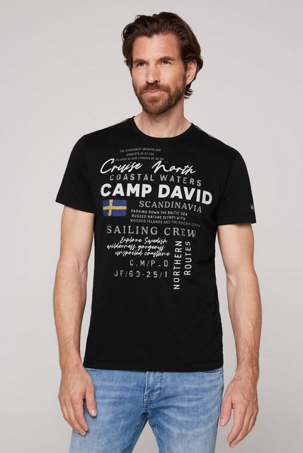 CAMP DAVID Print-Shirt mit maritimen Prints günstig online kaufen