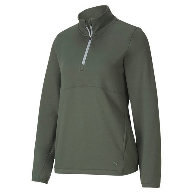 PUMA Trainingspullover Puma Golf Pullover Cloudspun Crossings 1/4 Zip Olivg günstig online kaufen